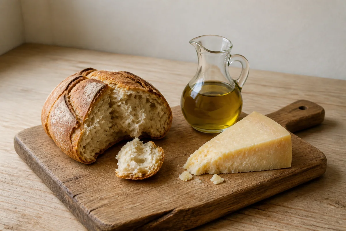 Bread, cheese and olive oil: the three macronutrients