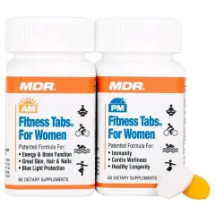 Fitness Tabs for Women, AM and PM bottles