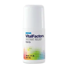 MDR VitalFactors Instant Relief Roll-On bottle, topical pain relief gel
