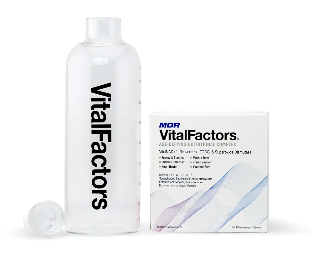 VitalFactors plus Glass Flask
